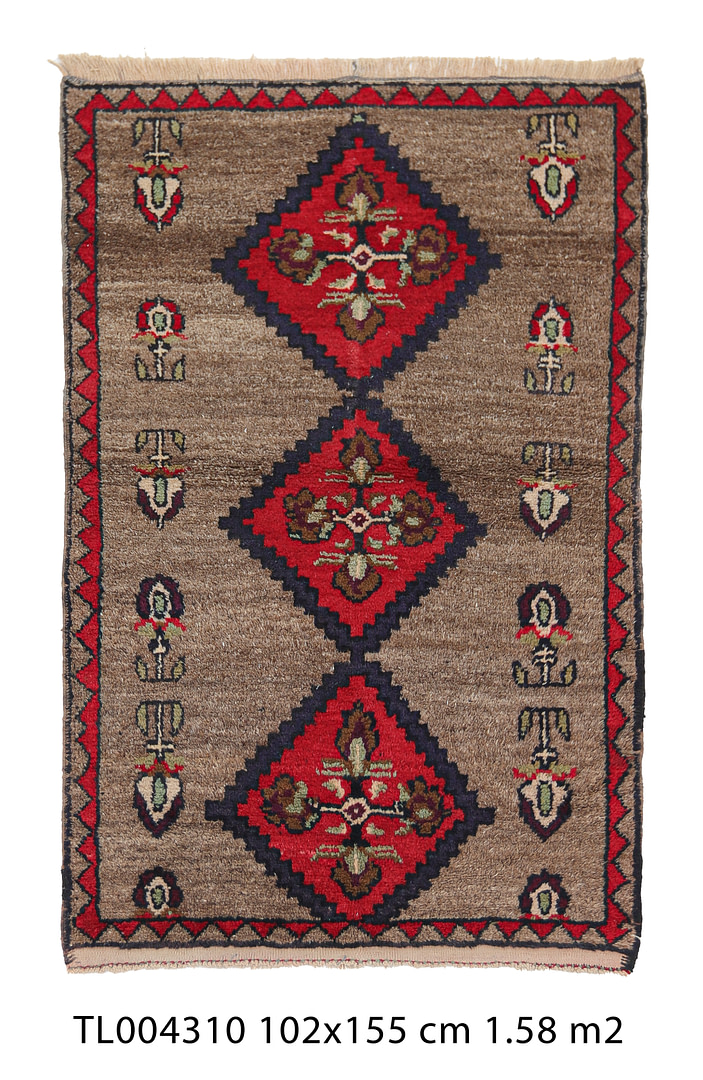 お見舞い Rugs Tulu Turkish Vintage Authentic Handwoven - ft 3.5x4.5 洋書