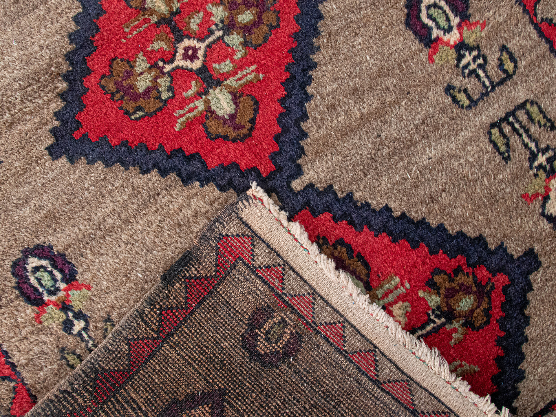 Handwoven Authentic Vintage Turkish Tulu Rugs - 3.5x4.5 ft