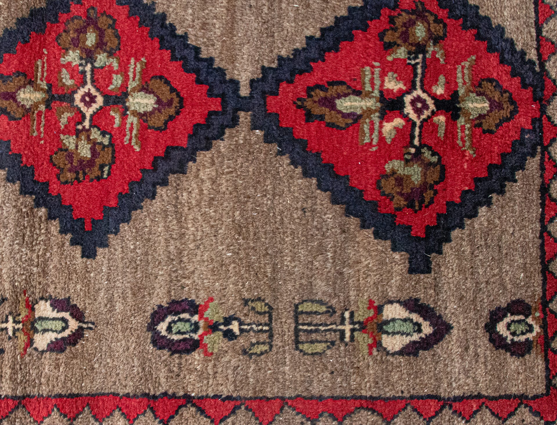 Handwoven Authentic Vintage Turkish Tulu Rugs - 3.5x4.5 ft